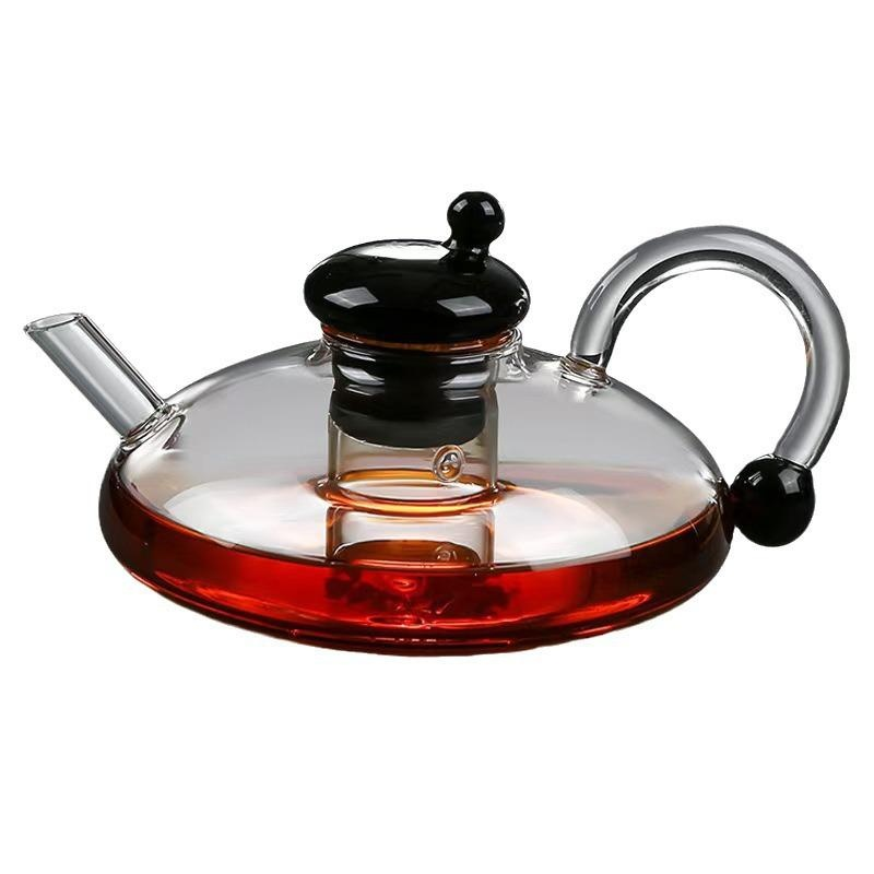 新款耐高溫煙灰色手工鼠尾壺茶具煮茶壺