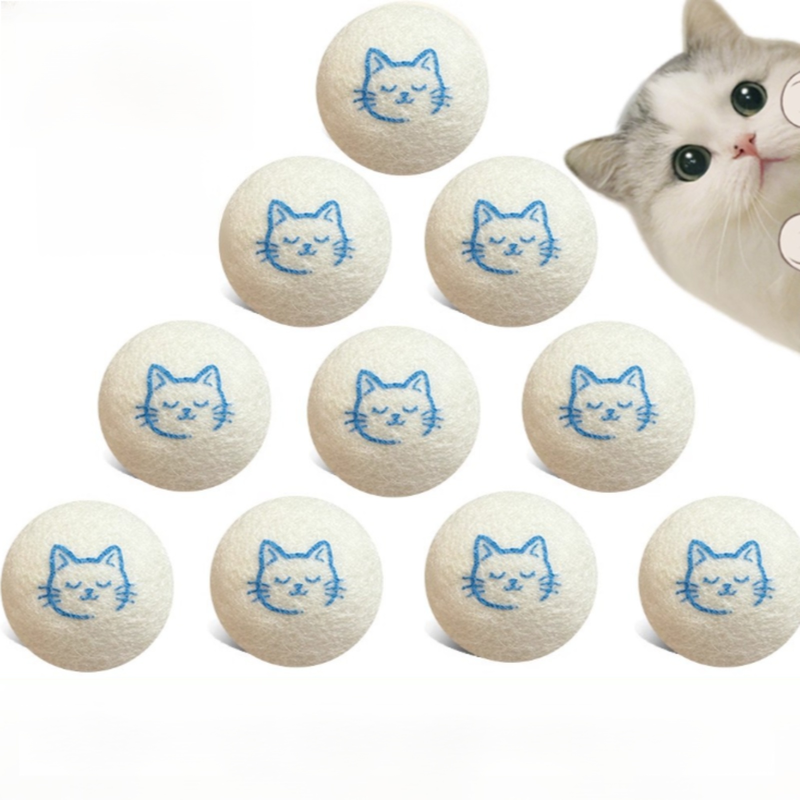 Jouet pour chat en laine silencieuse