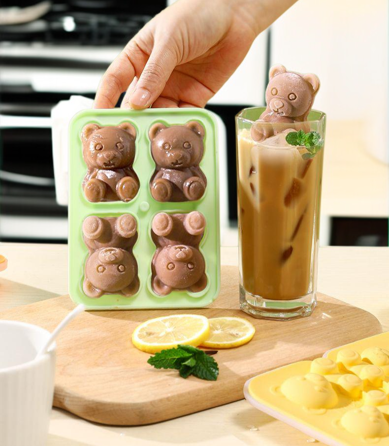 곰 모양 얼음틀 사용법 안내