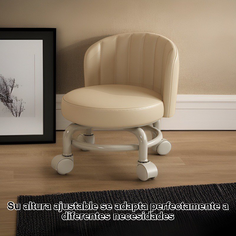 Detalle de las ruedas del taburete doméstico