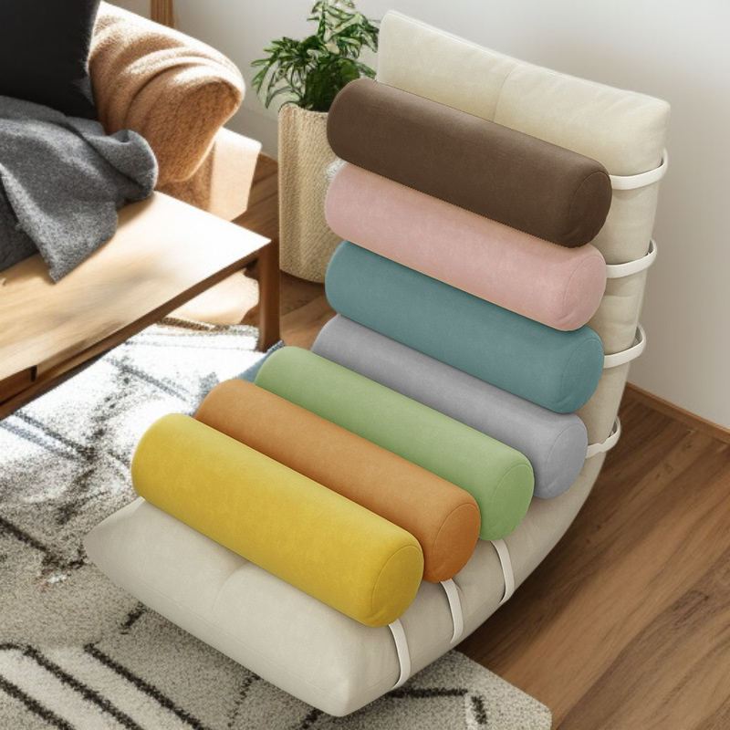 Pequeño sofá plegable de tela para suelo