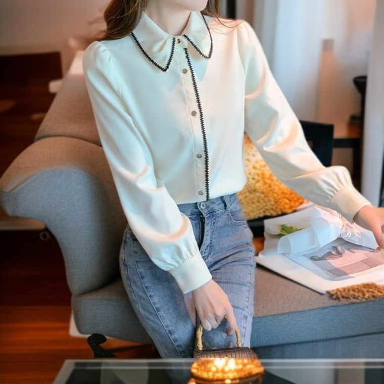 カジュアルな開襟シャツコーディネート例