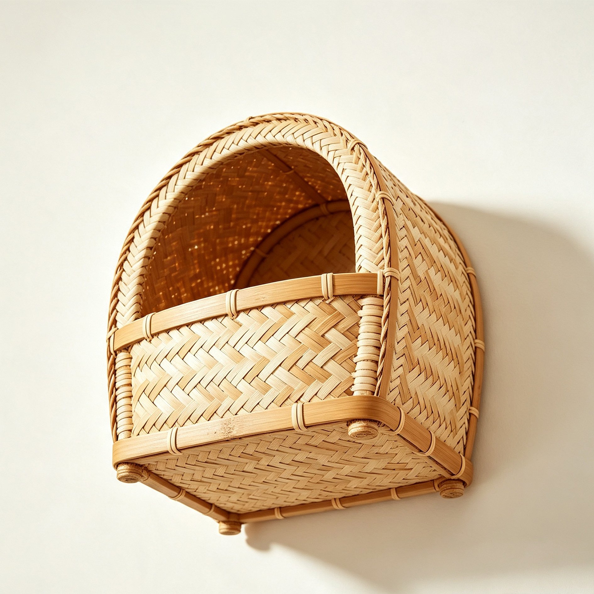 Eco-friendly arched storage basket for home organization