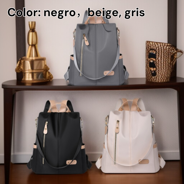  Bolsa de viaje de nailon resistente al agua, tipo mochila y bolso de mano