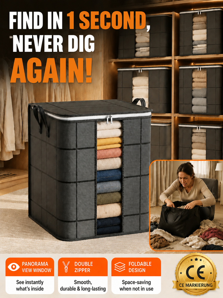 Heavy Duty Foldable Under Bed Storage Drawer, Large Capacity, Moisture Resistant