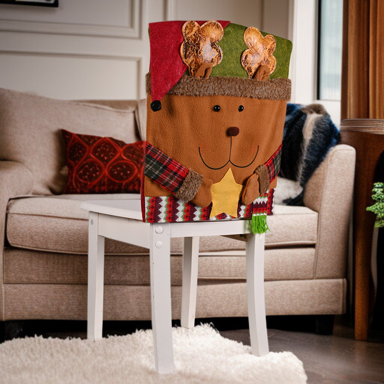 크리스마스 장식 의자 커버