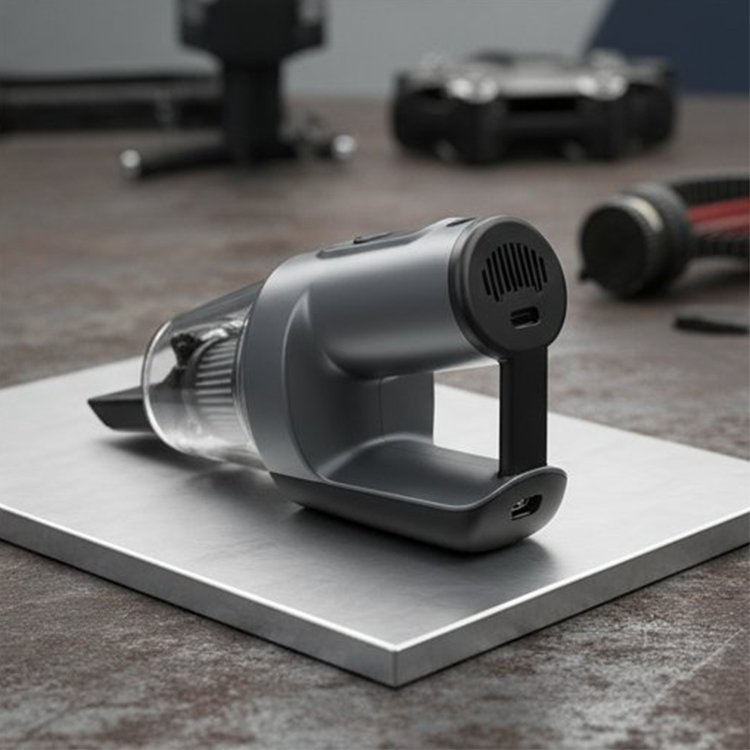 휴대용 차량 진공 청소기 사용 모습