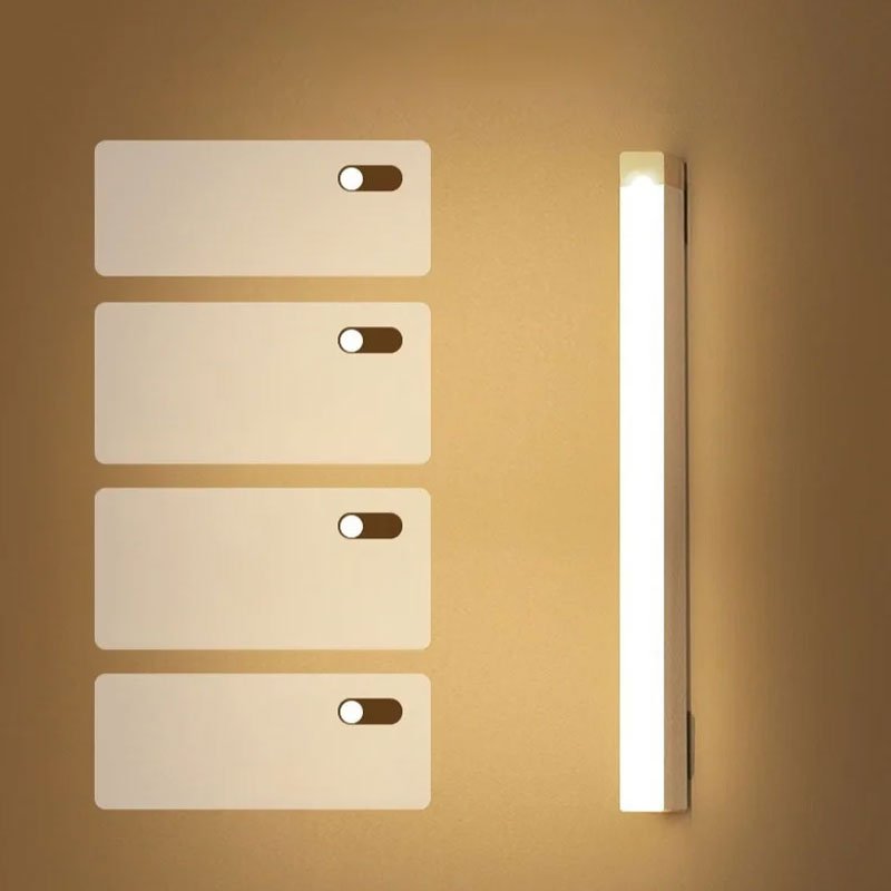 Magnetic strip indoor lighting fixture