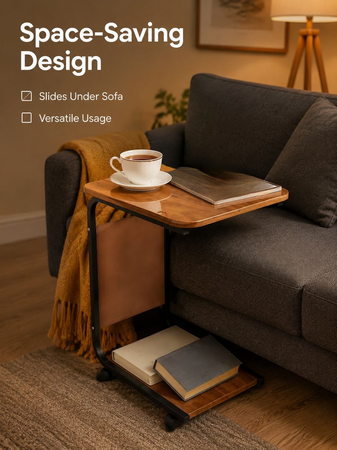 Multifunctional Small Table Sofa Side Coffee Table Corner End Table