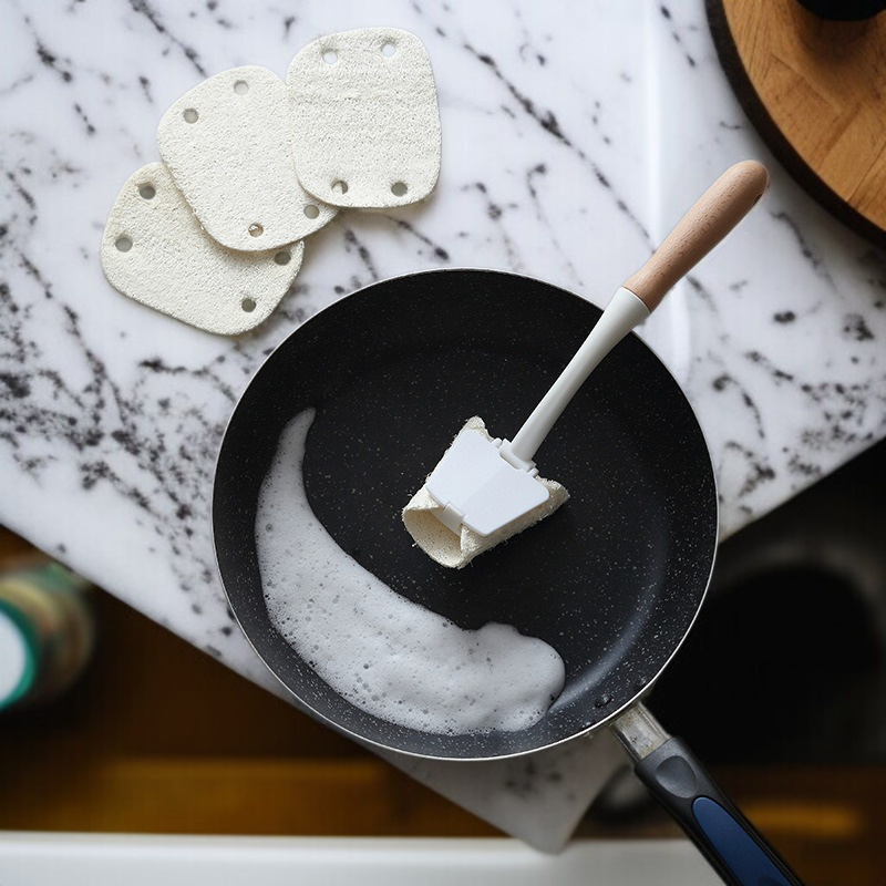 롱 우드 냄비 브러쉬 기름 묻히지 않는 그릇 브러쉬 수세미락 롱 냄비 브러쉬 손잡이 우드 기름 묻히지 않는 그릇 브러쉬