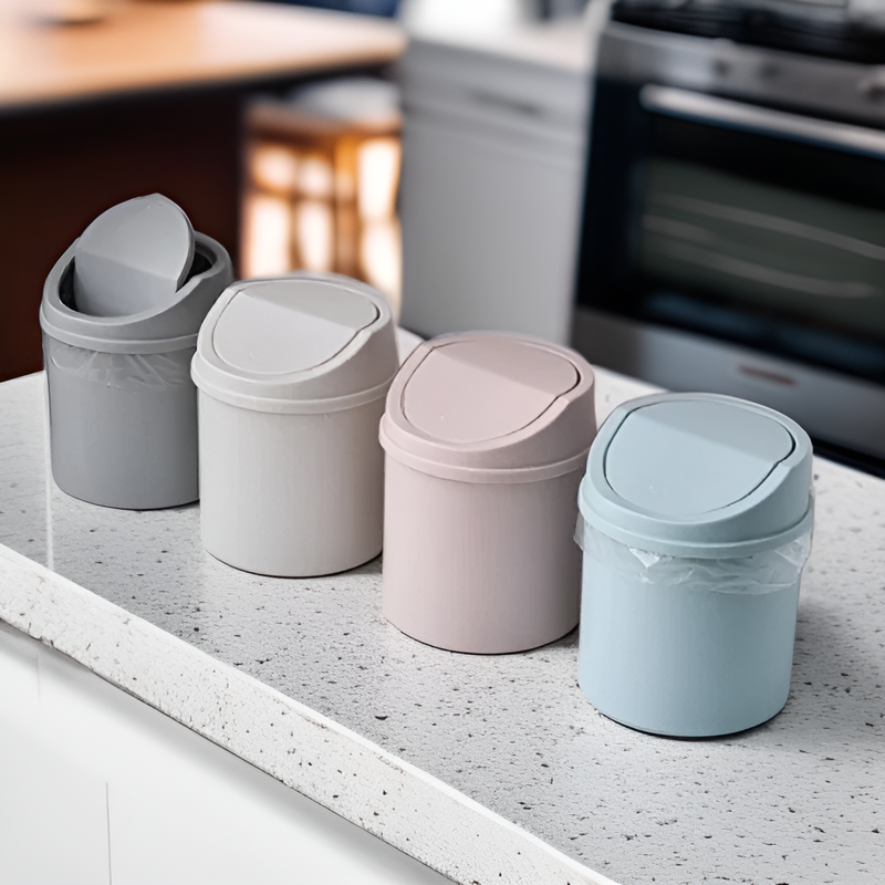 Kompakter und niedlicher Pastell Mülleimer