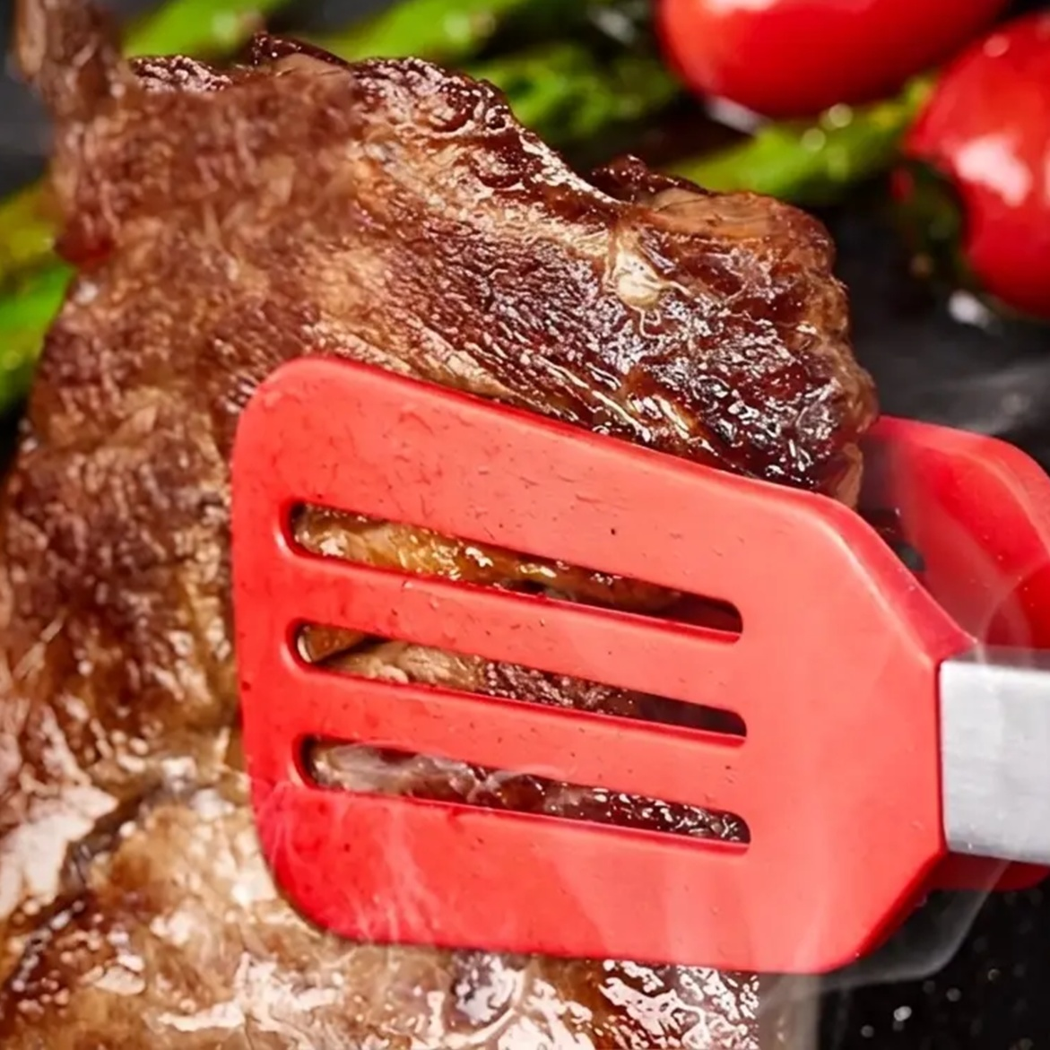Kitchen Multifunctional Silicone Food Tongs and Turner Set