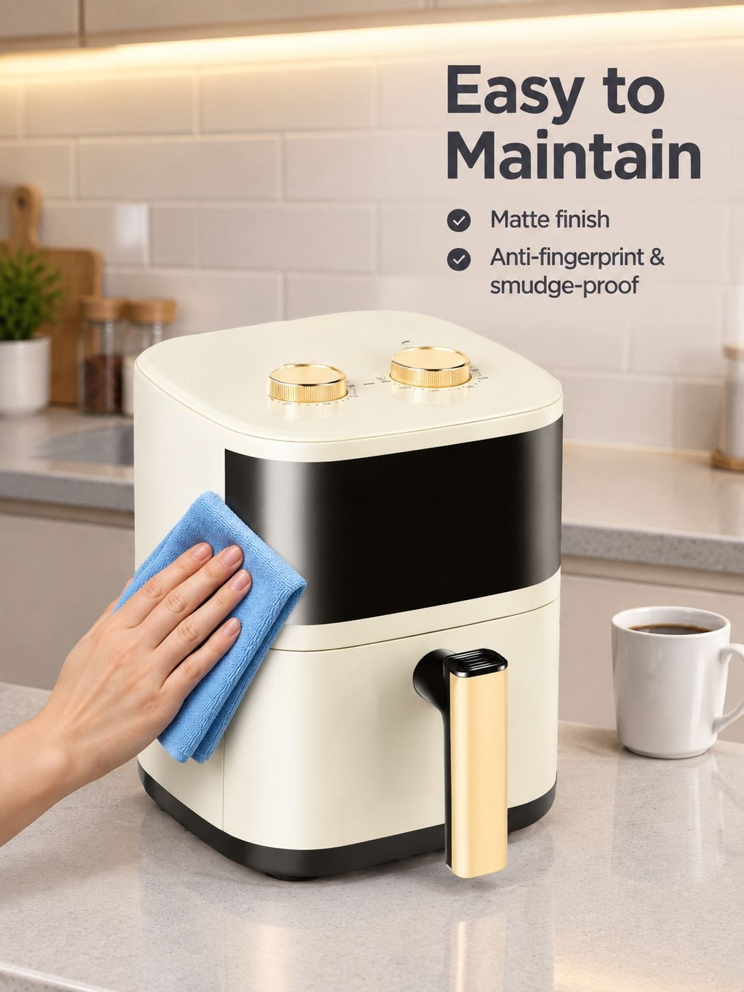 Air fryer preparing a quick snack with less cooking oil