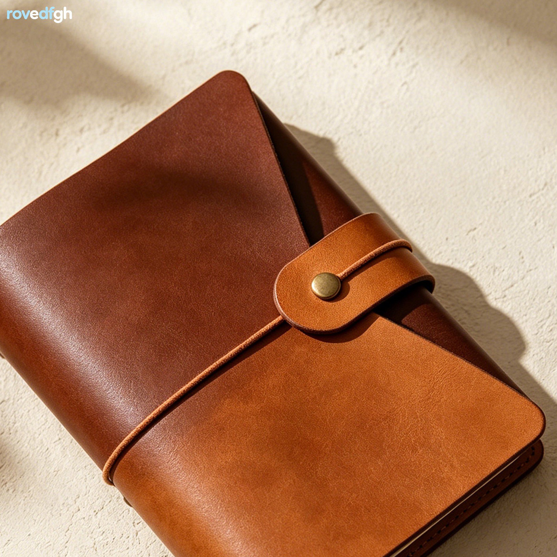 수제 가죽 빈티지 노트 표지 디자인