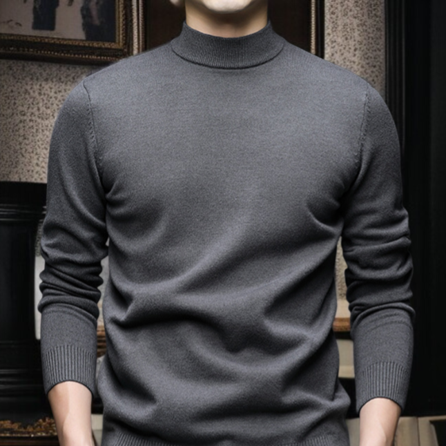 남자 반폴라 긴팔 니트 기모 이너 니트 남자 니트 긴팔 기모 반폴라 니트