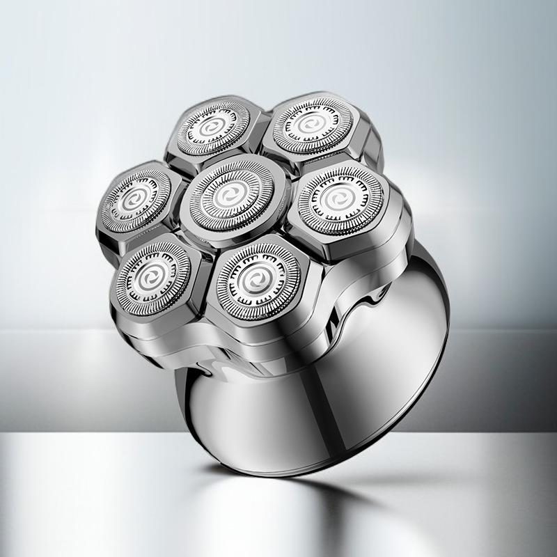 Seven-blade magnetic water-washable shaver
