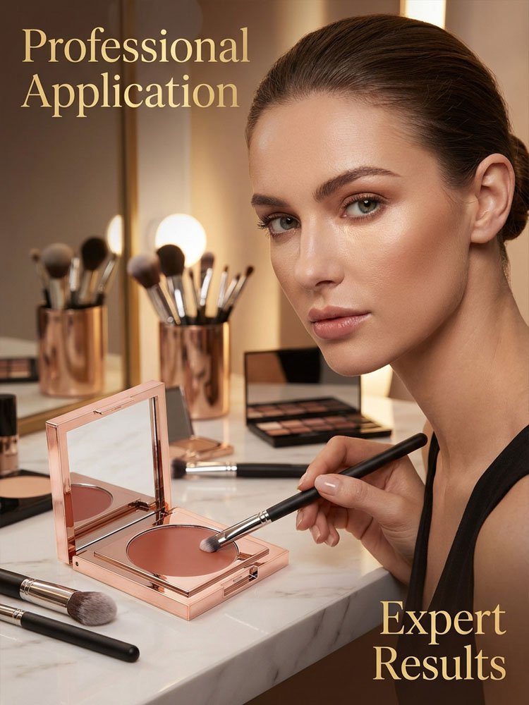 [One Second Concealer] Tinted Under-Eye Concealer Cream with Makeup Brush