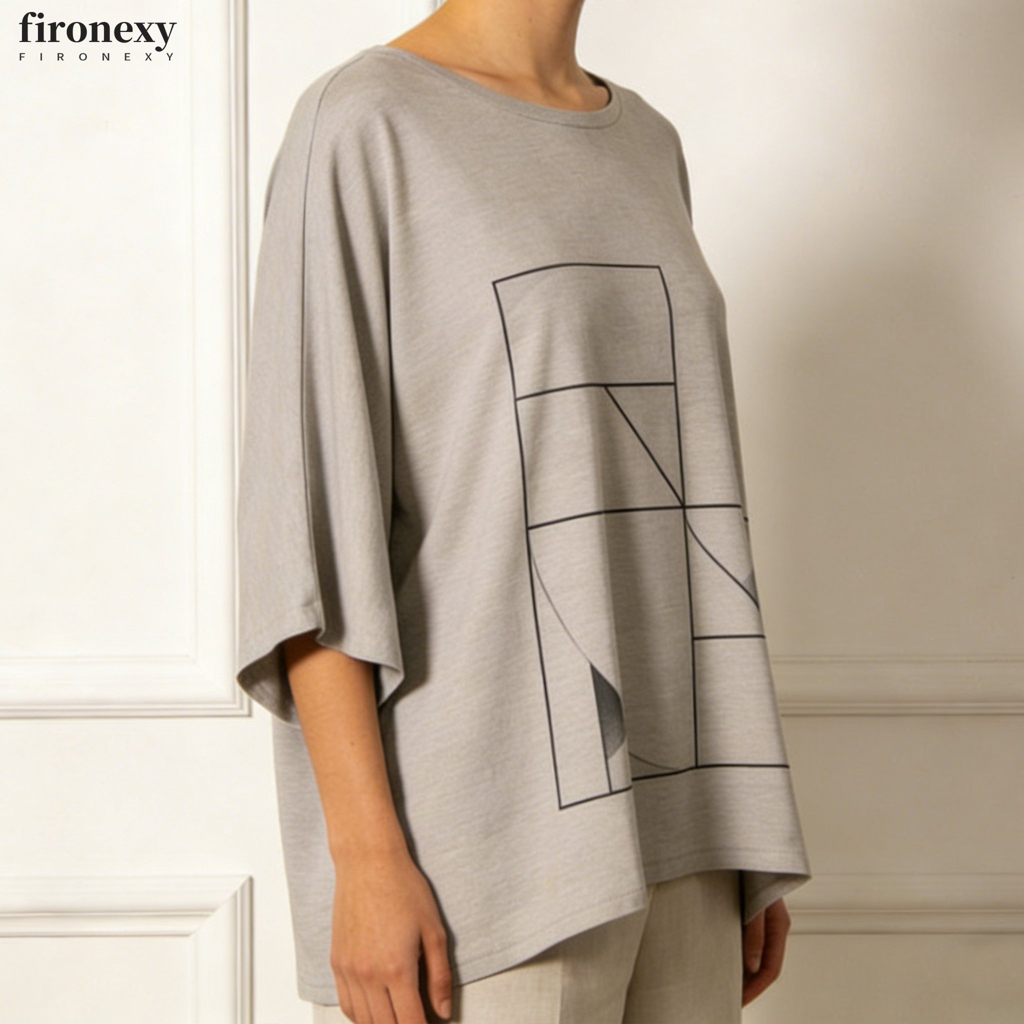 여성용 루즈 티셔츠