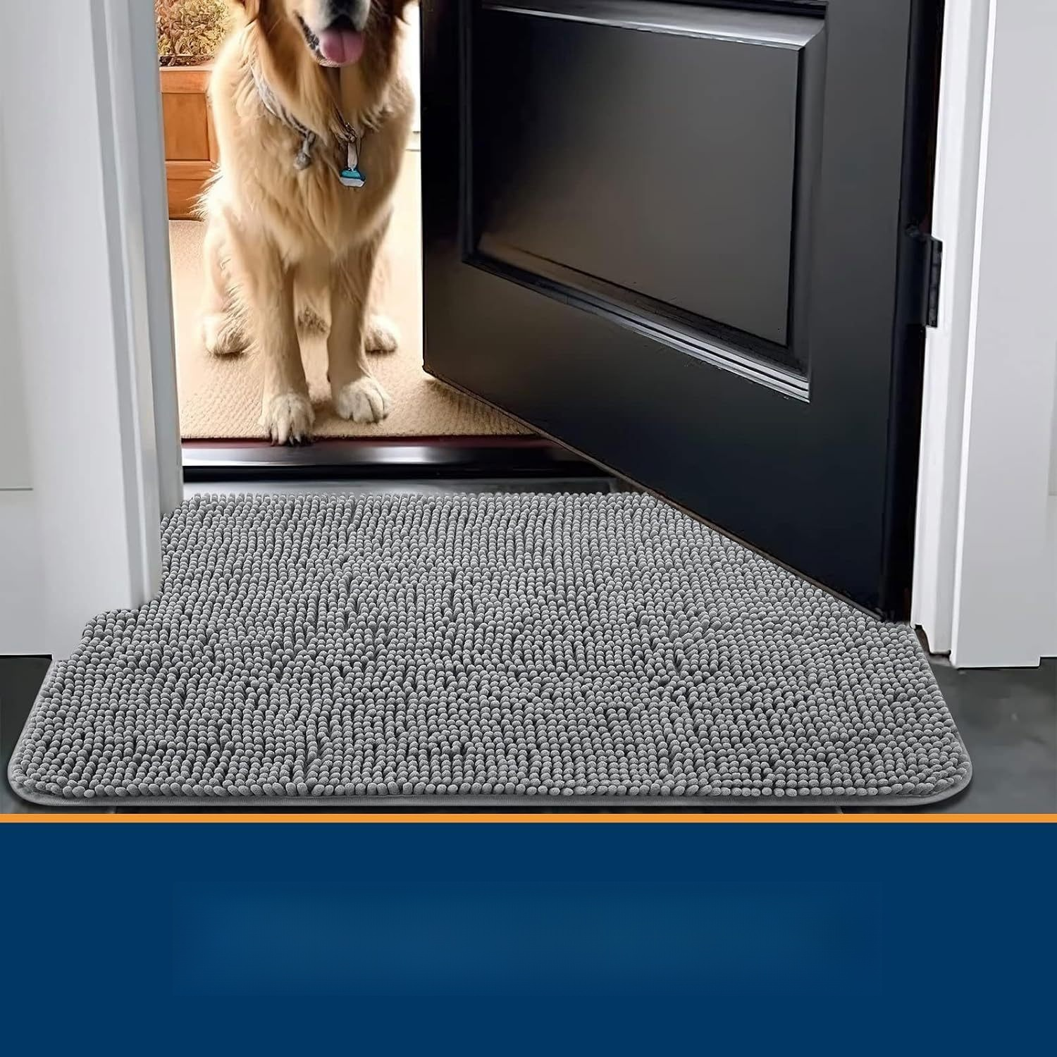 Chenille Pet Entryway Doormat
