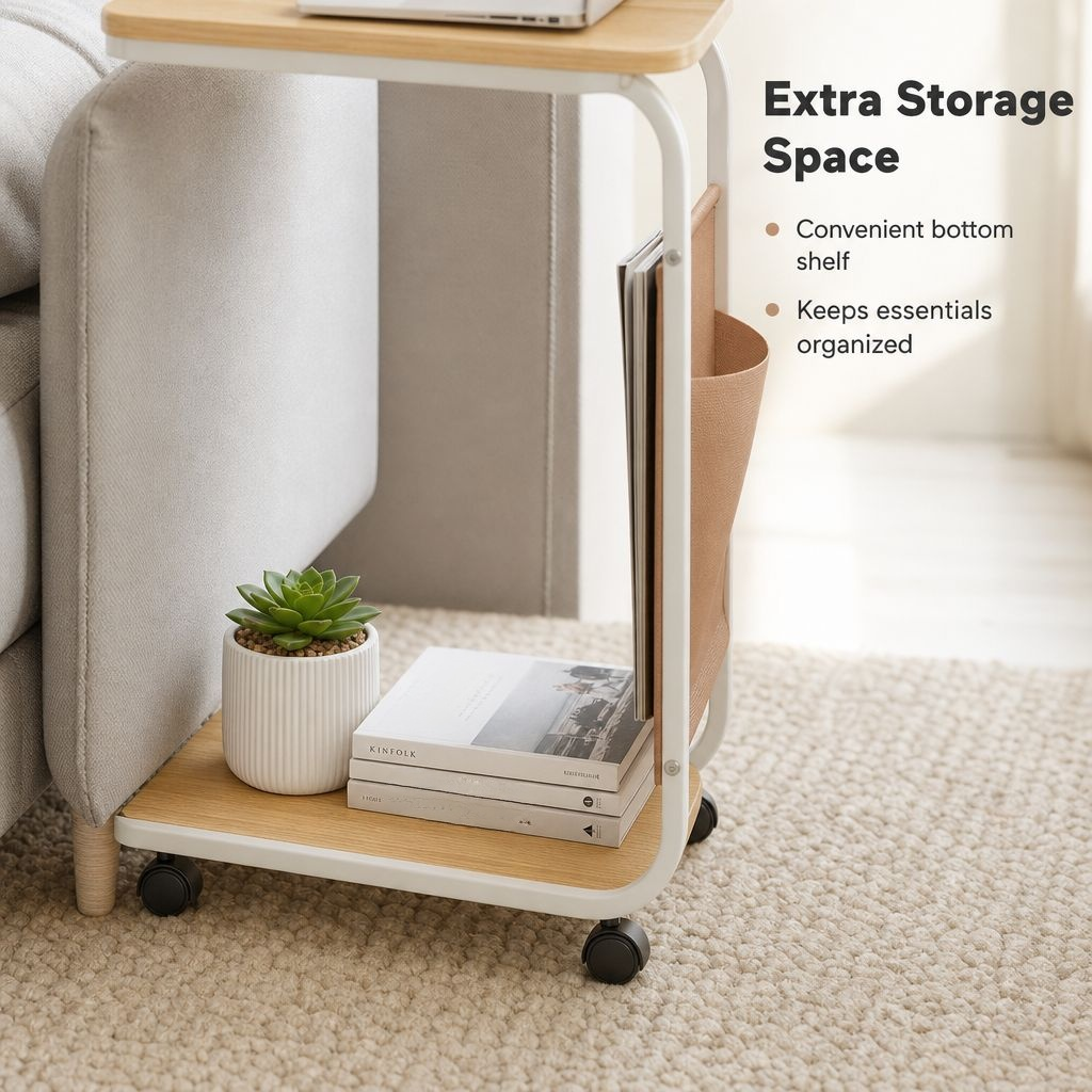 Multifunctional Small Table Sofa Side Coffee Table Corner End Table