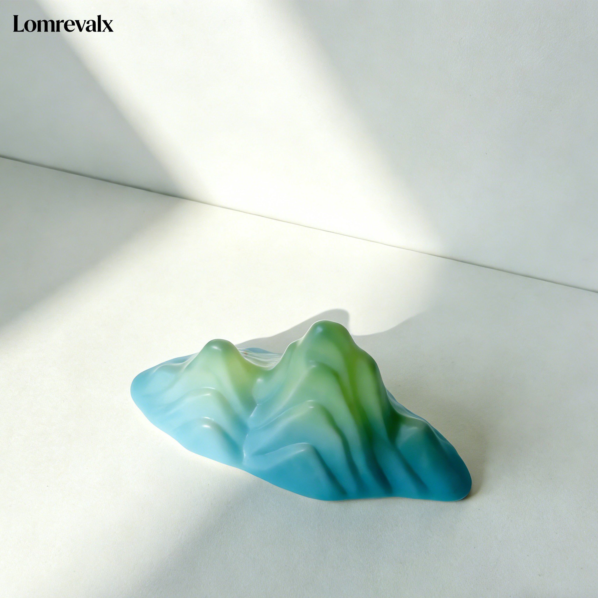 Mini montaña de resina para escritorio