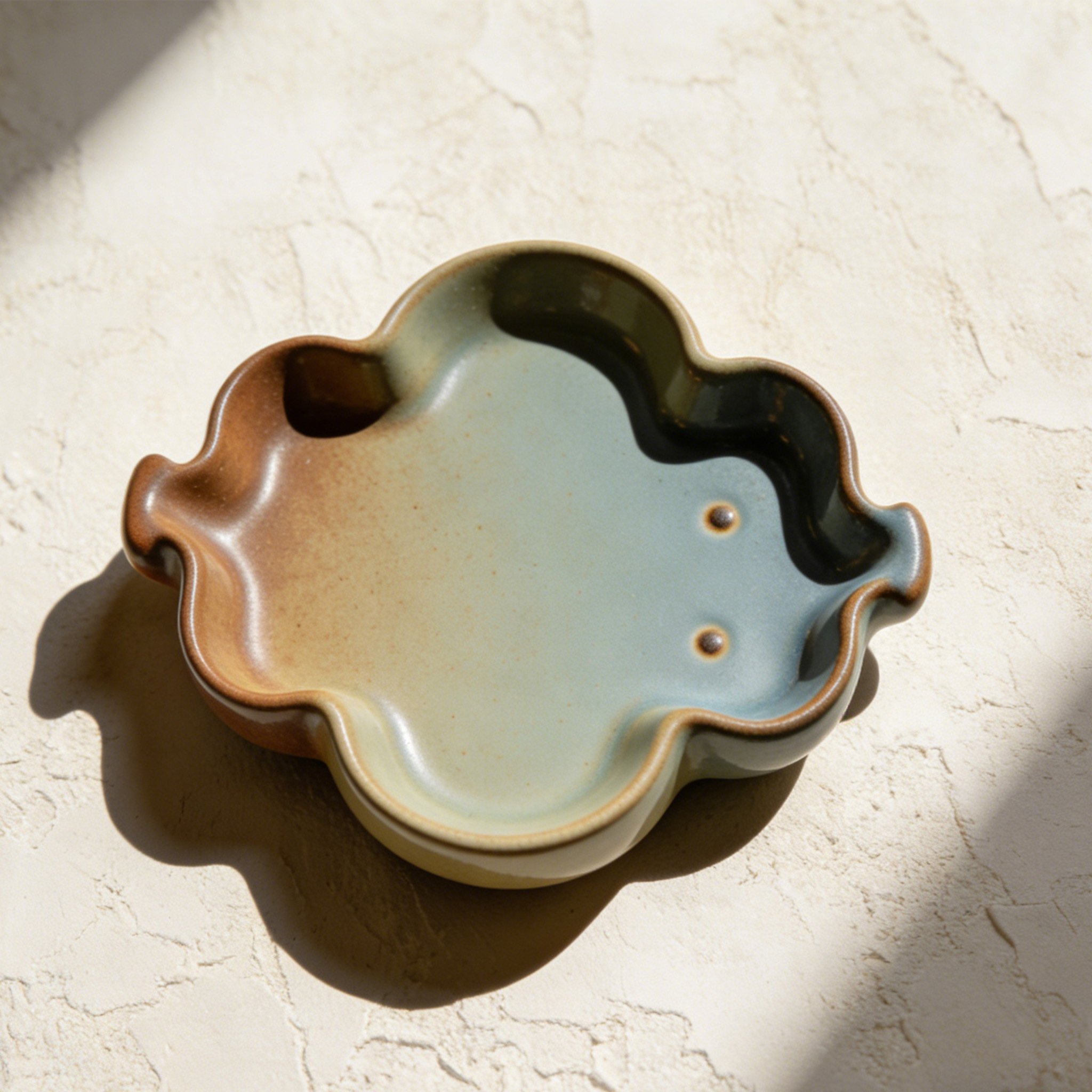 Premium Ceramic Tea Tray Set (6 Pieces)