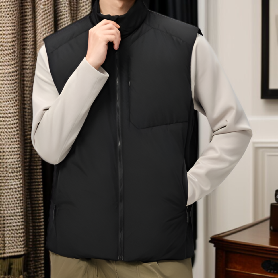防風・防水機能付きメンズベスト