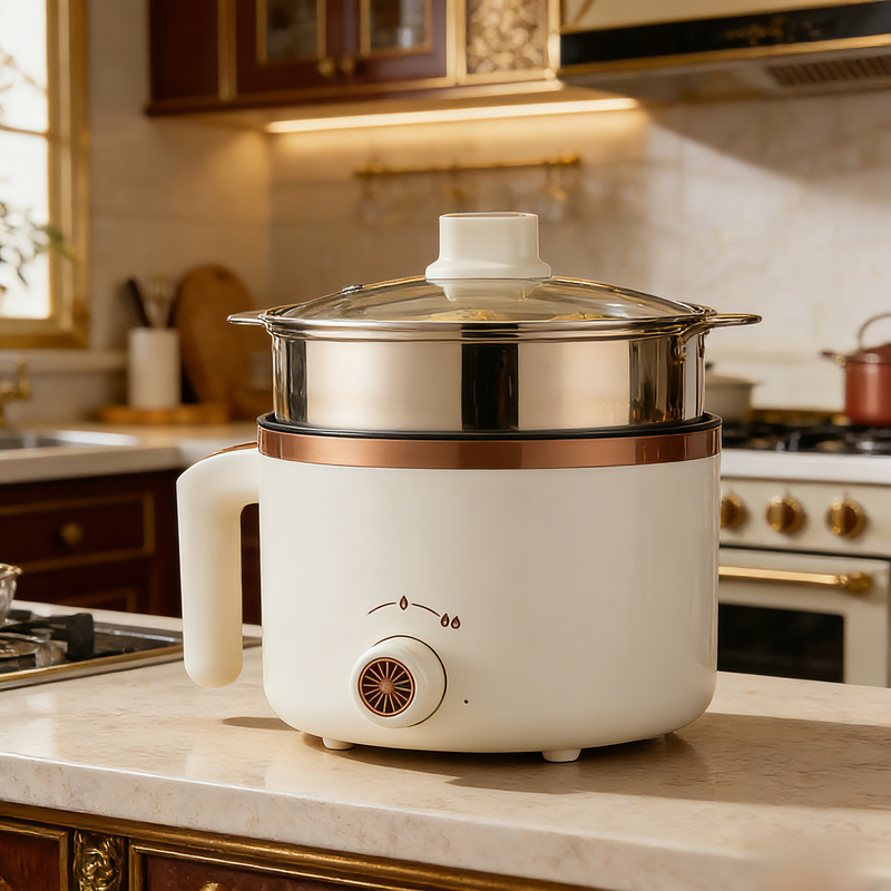 寮用多目的ラーメン鍋 蒸し煮鍋