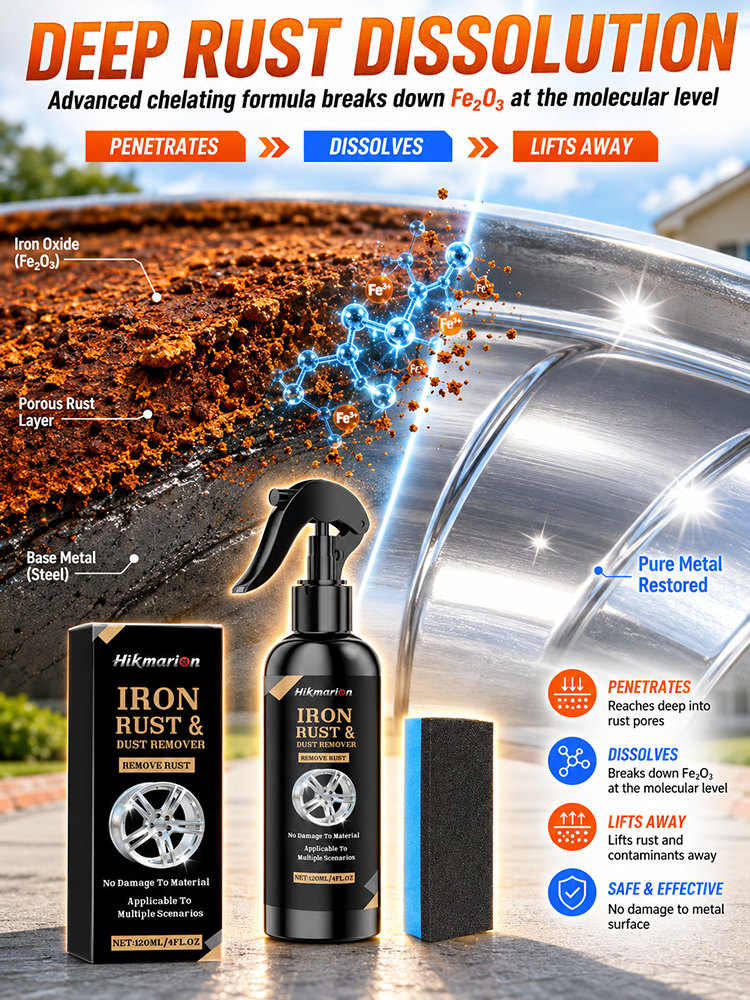 [Instant Rust Removal] One-Spray Rust Remover