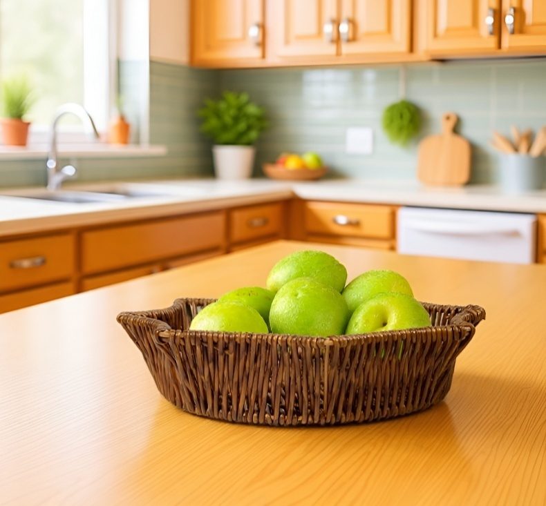 Versatile octagonal basket for pantry storage