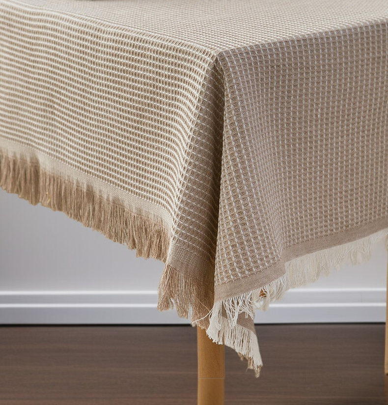 내추럴 감성 코튼 리넨 식탁보 인테리어 연출