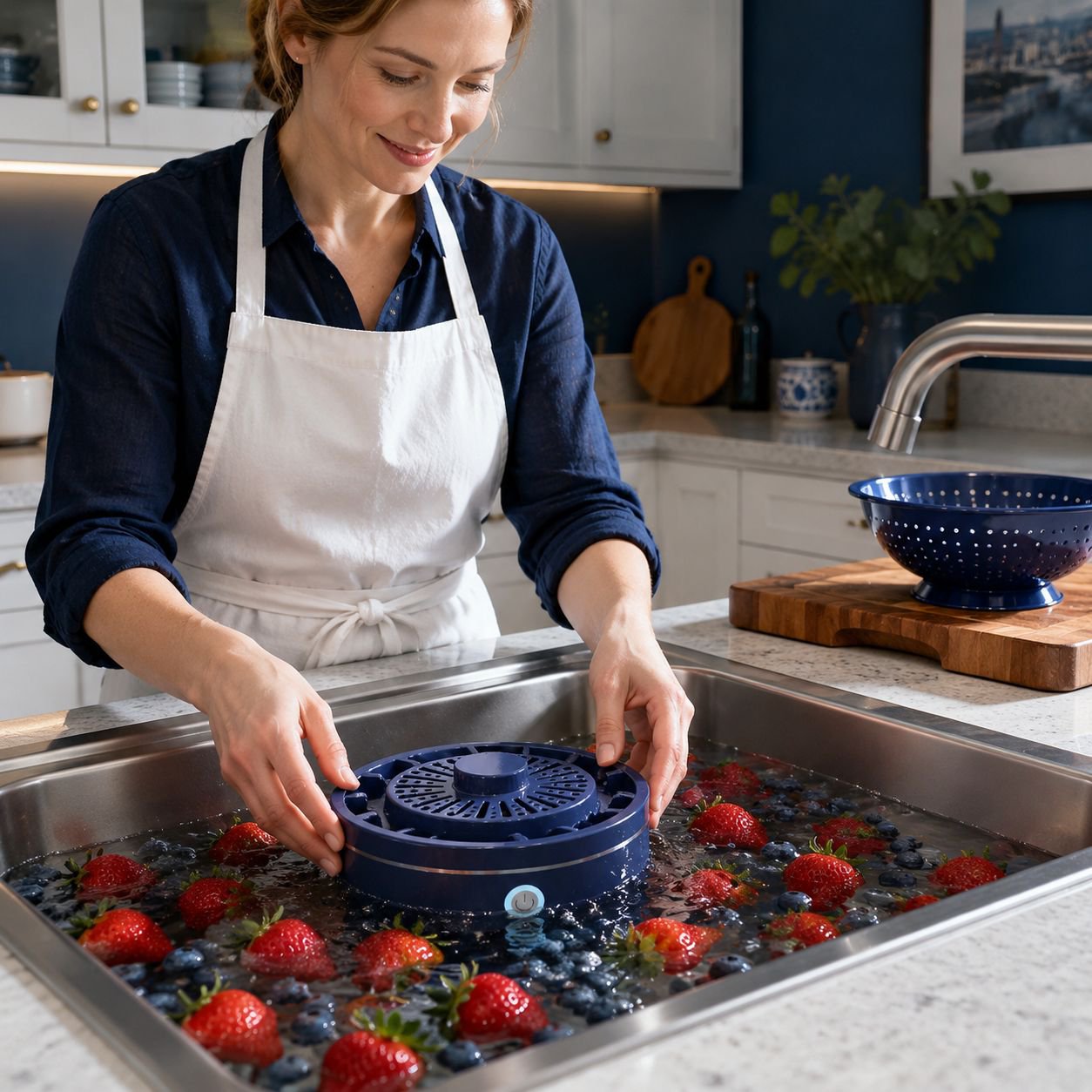 Household Wireless Ultrasonic Fruit and Vegetable Purifier