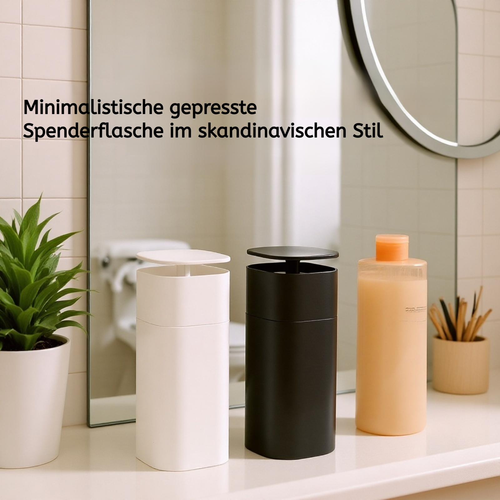 Nachfüllbare Spenderflasche für Duschgel und Shampoo