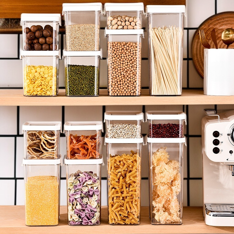  투명 식품 저장 용기 스낵 박스 주방 보관병