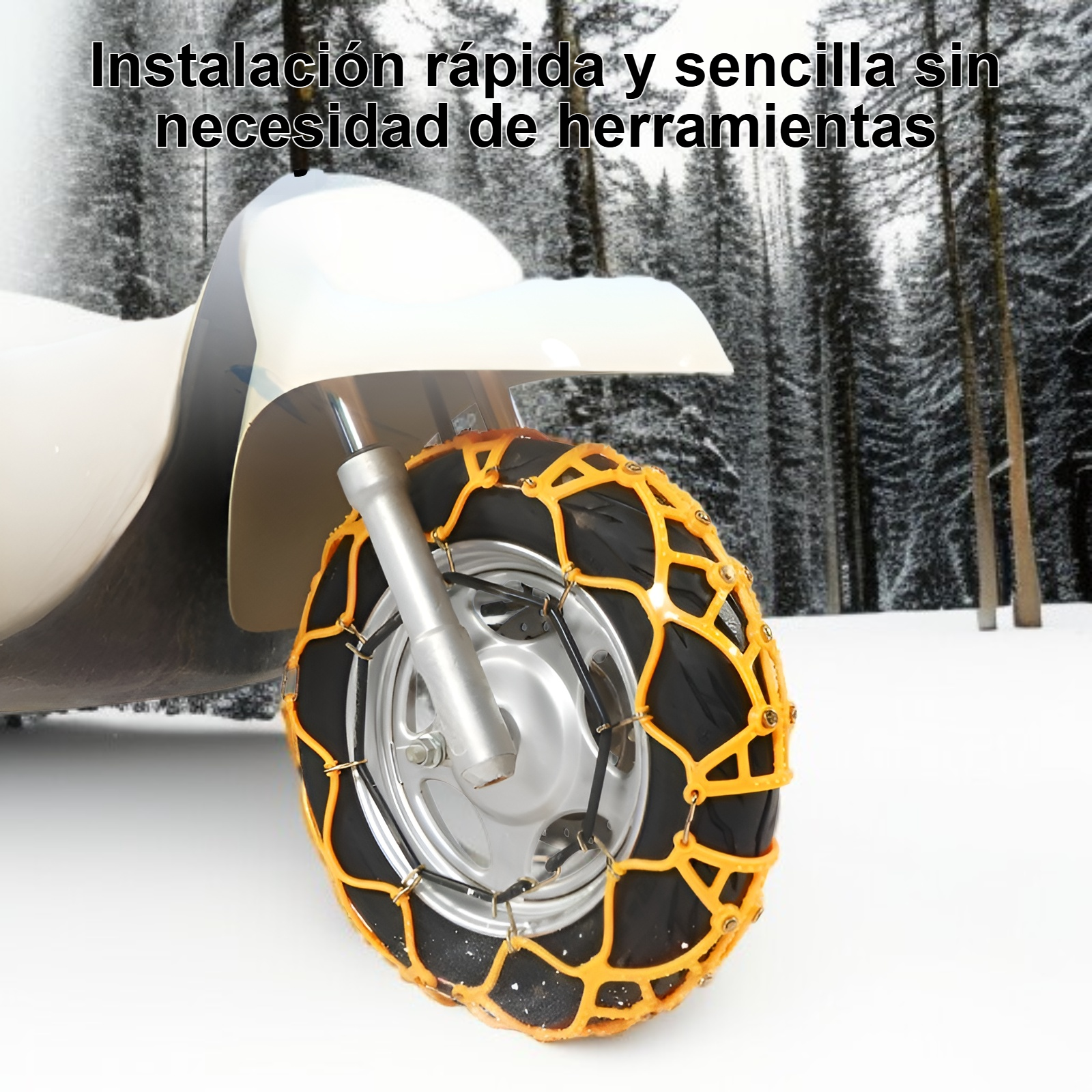 Cadenas de nieve de caucho engrosado