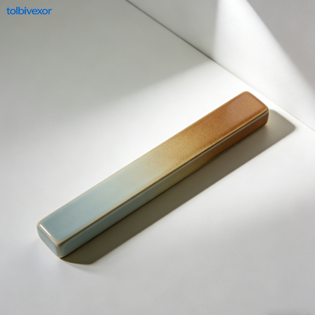 Close-up of ceramic paperweights holding documents