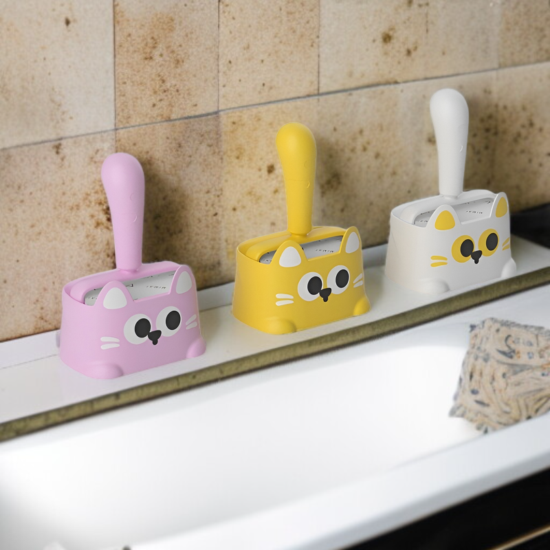 New Cartoon Cat Hair Removal Set with Replaceable Tearable Roller and Clothing Tool