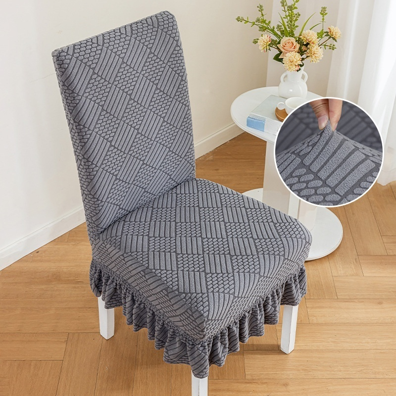 Thick Elastic Anti-Slip Skirt Chair Cover