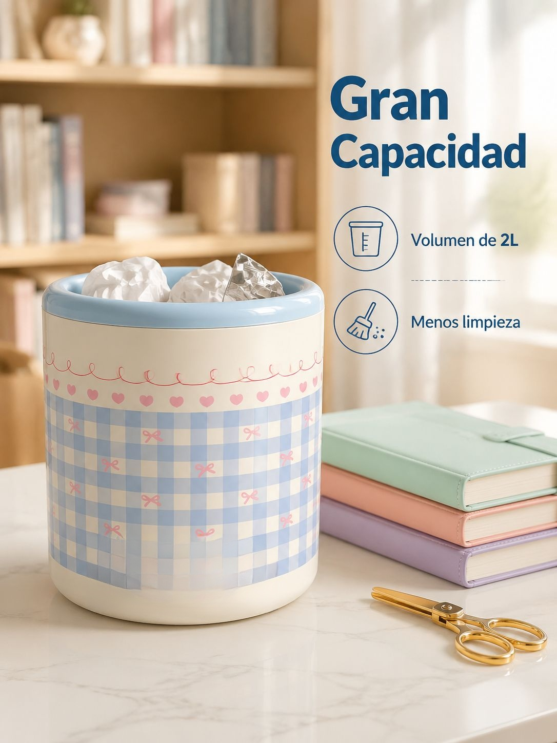 Portalápices de plástico de diseño elegante para oficina