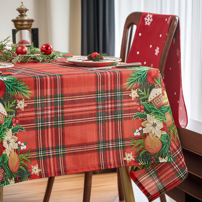 내구성 좋은 파티 프린트 식탁보 소재