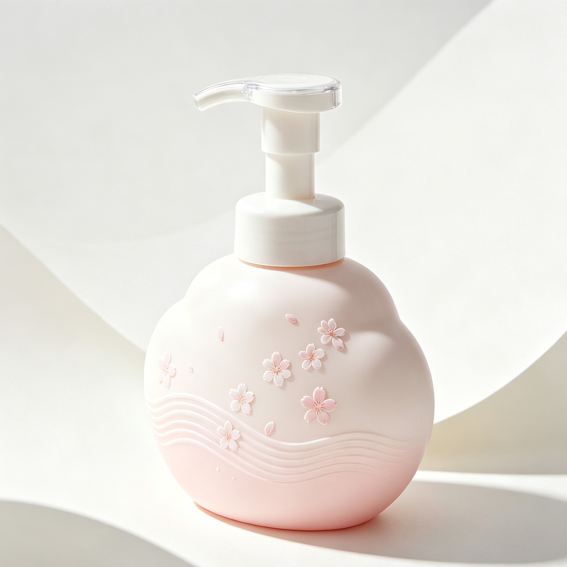 桜の香りの泡洗顔ボトル