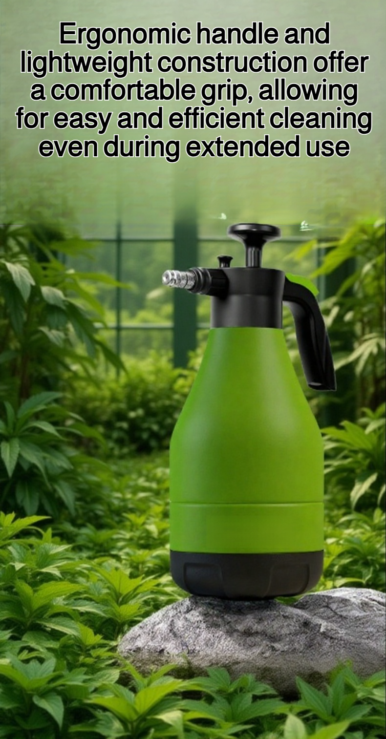 Adjustable nozzle car wash spray bottle with ergonomic handle