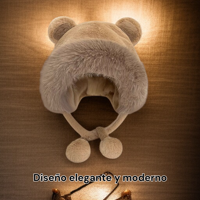 Sombrero grueso y cálido de felpa 