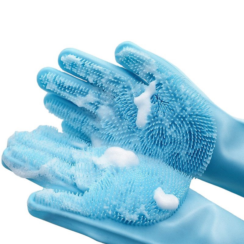 신기한 실리콘 신체 애완동물 목욕 장갑