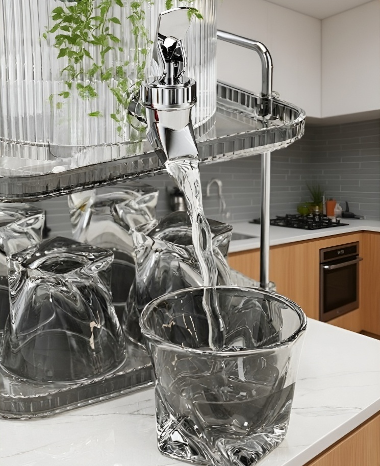 Leak-proof water jug for picnics and parties
