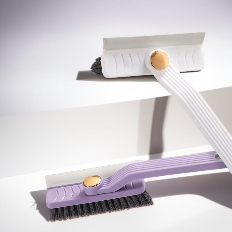 Multi-functional rotating crevice brush floor cleaner floor crevice brush rotating squeegee brush