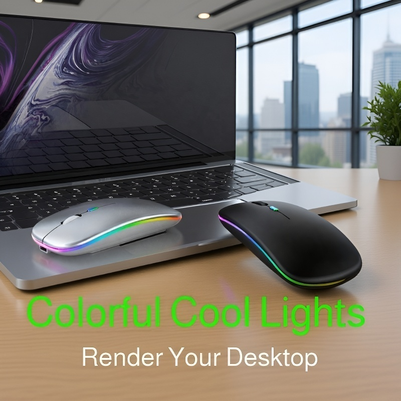 Silent Glowing Stylish Wireless Mouse