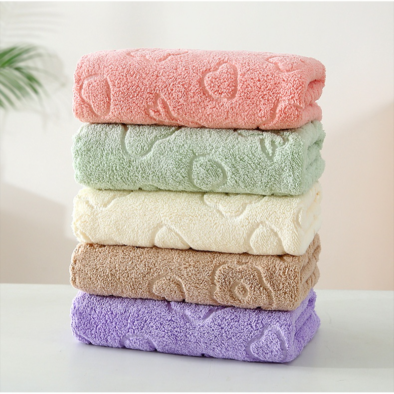 Bear Print Microfiber Towel