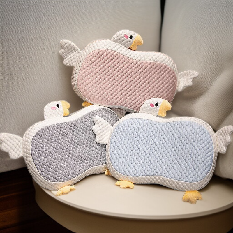  Cute DouDou Cat Belly Memory Foam Pillow, Ideal for Girls in Summer