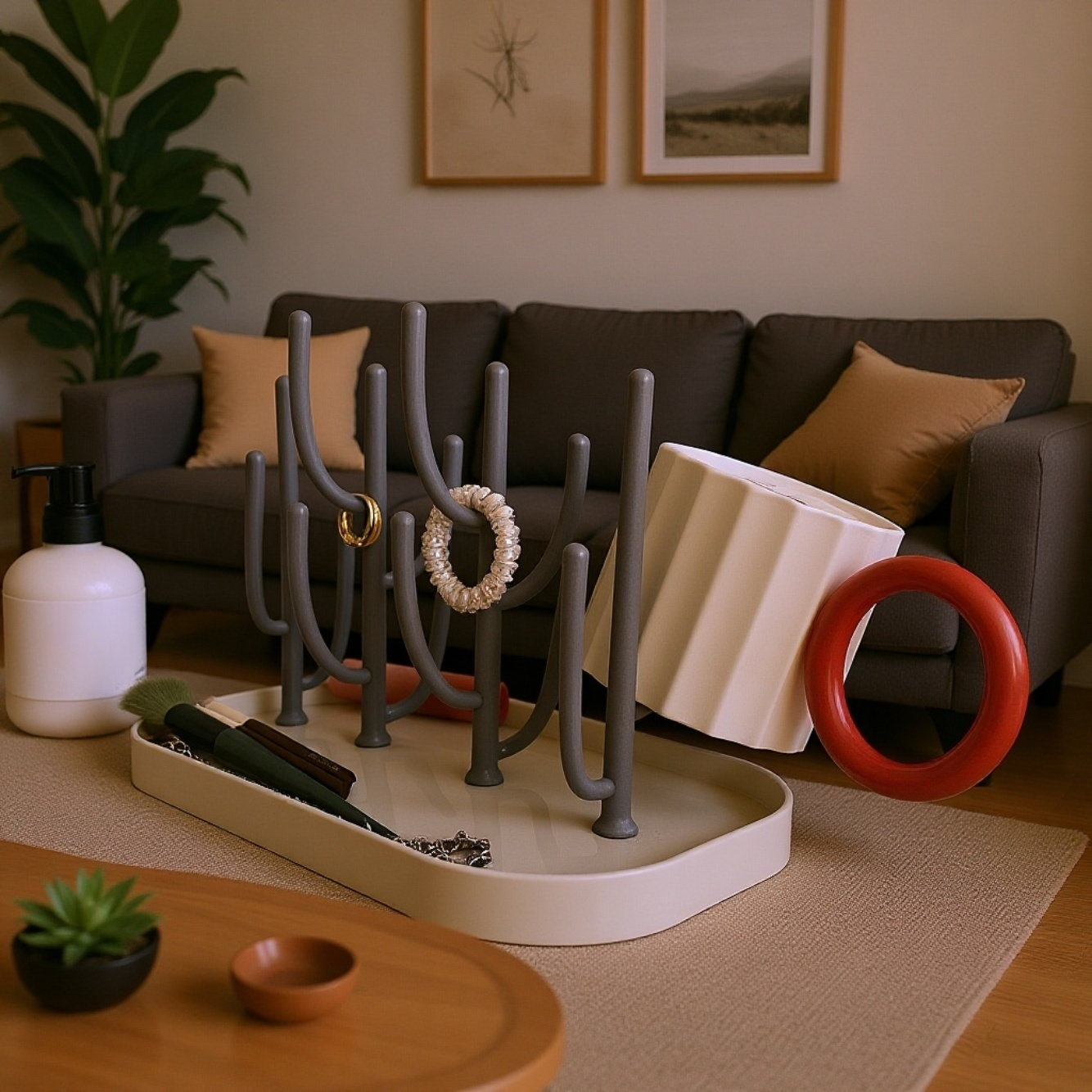 거실 현관 열쇠걸이